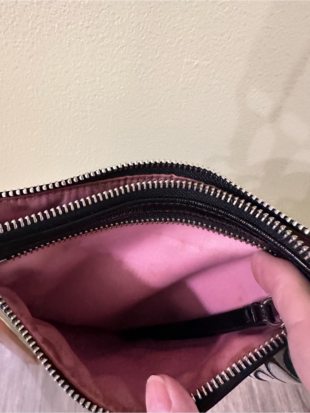 Coach Black and Silver Signature Crossbody Bag - Picture 10 of 14
